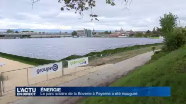 Payerne inaugure son parc solaire de 38&#039;000m2