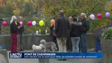 Le pont de Zaehringen est fermé depuis une année