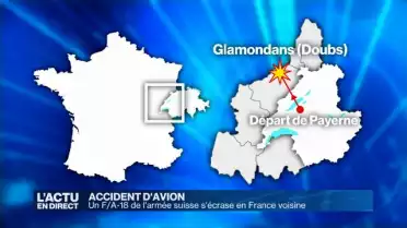 Un FA-18 de l&#039;armée suisse s&#039;écrase en France voisine