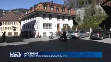 Un mort et trois blessés dans un accident à Charmey (FR)
