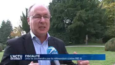Unia ne soutiendra pas le référendum contre RIE III