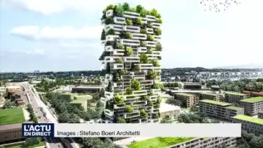 Une tour végétalisée à Chavannes-près-Renens (VD)