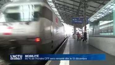 80 % de l&#039;horaire CFF sera remanié