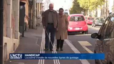 Lausanne développe son réseau de lignes pour malvoyants