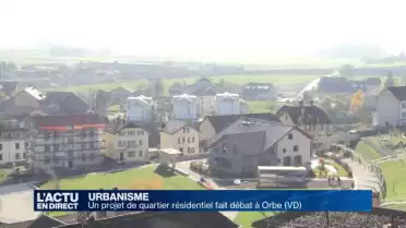Un projet de quartier résidentiel fait débat à Orbe