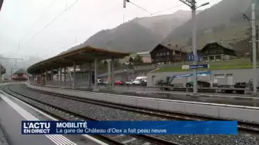 La gare de Château d&#039;Oex a fait peau neuve