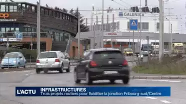 Trois projets contre les bouchons à Fribourg-sud