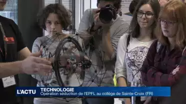Opération séduction de l'EPFL au collège Sainte-Croix (FR)