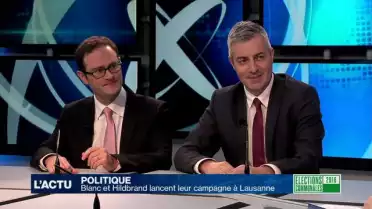 Blanc et Hildbrand (PLR) lancent leur campagne à Lausanne