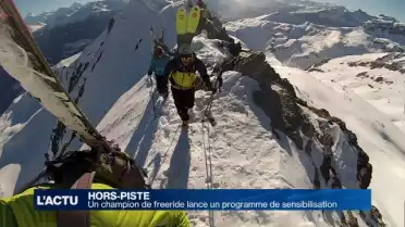 Un champion de freeride lance des cours de sensibilisation