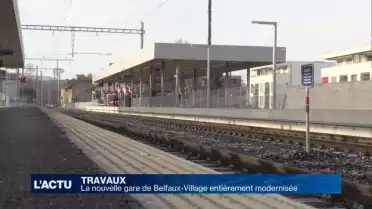 La gare de Belfaux-Village a été entièrement modernisée