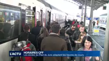 Les écoles du Pied du Jura adaptent leurs horaires aux CFF