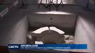 Découverte archéologique au Château cantonal Saint-Maire