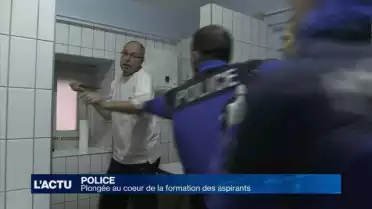 Les futurs policiers s&#039;entraînent à affronter le terrain