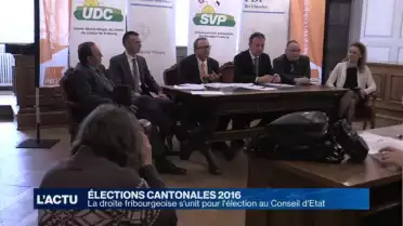 La droite fribourgeoise s&#039;unit pour le Conseil d&#039;Etat