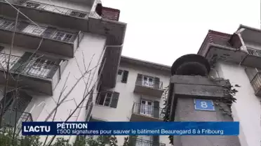 1&#039;500 signatures pour sauver le Beauregard 8 de Fribourg