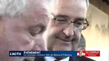 Le nouveau conseiller fédéral fêté de Berne à Fribourg