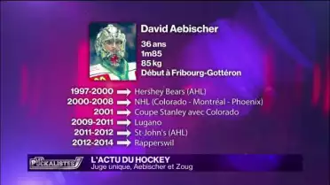 L’actu du hockey : Juge unique, Aebischer et Zoug