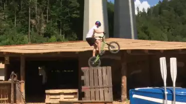 Zelda a testé le trial bike