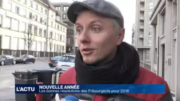 Les bonnes résolutions des Fribourgeois pour 2016