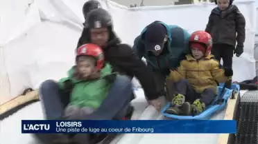 Une piste de luge au coeur de Fribourg