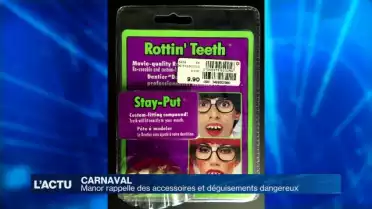 Manor rappelle des accessoires et déguisements dangereux