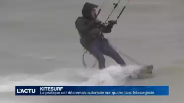 Le kitesurf autorisé sur quatre lacs fribourgeois