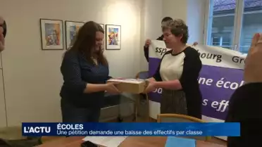 Une pétition demande une baisse des effectifs par classe