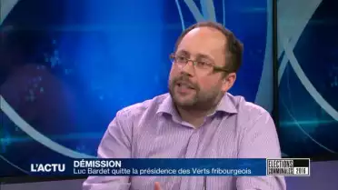Luc Bardet quitte la présidence des Verts fribourgeois