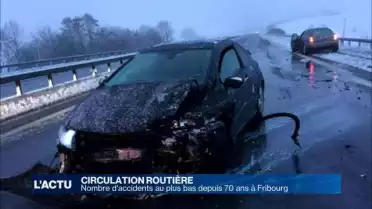 Accidents mortels au plus bas depuis 70 ans à Fribourg