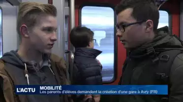 Mobilisation pour la création d&#039;une gare à Avry (FR)