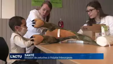 Invasion de peluches à l'hôpital fribourgeois