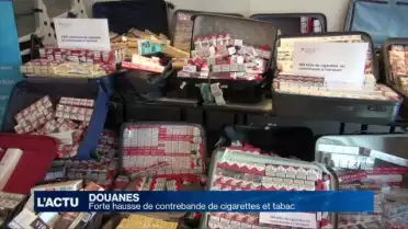 Forte hausse de contrebande et cigarettes et tabac