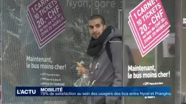 Nyon Prangins: satisfaction chez les usagers des bus urbains