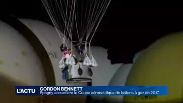 Le départ de la coupe Gordon Bennett 2017 à Epagny