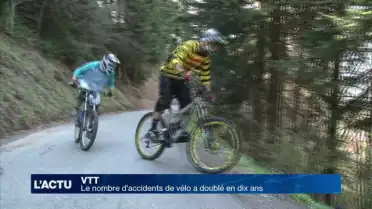 Le nombre d'accidents de vélo a doublé en dix ans