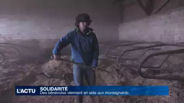 Des bénévoles viennent en aide aux montagnards