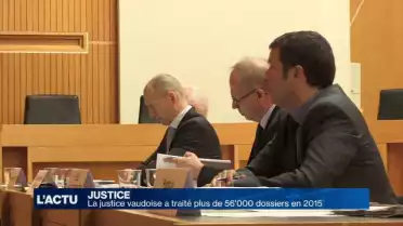 La justice vaudoise a traité plus de 56'000 dossiers en 2015