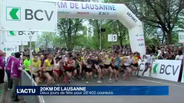 20km de Lausanne : 2 jours de fête pour 28'402 coureurs