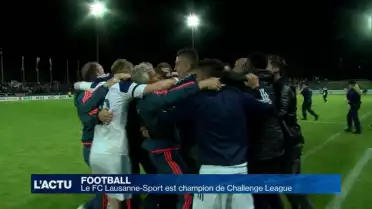 Le Lausanne-Sport est champion de Suisse de Challenge League