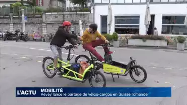 Une nouvelle plateforme de partage de vélos-cargos à Vevey