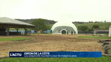 Les derniers préparatifs du Giron de La Côte sous la pluie