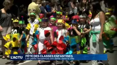 Les classes enfantines ont défilé en ville de Lausanne