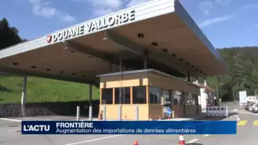Hausse d&#039;importation de viande à la douane de Vallorbe