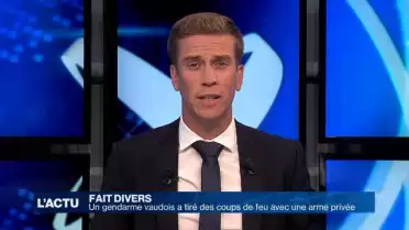 Un gendarme vaudois tire des coups de feu avec une arme