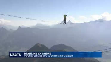 Highline Extreme: en équilibre à 2'000m d'altitude