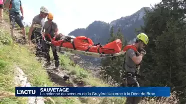 Sauvetage au sommet de la Dent de Broc