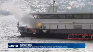 Un accident lacustre simulé sur le lac Léman