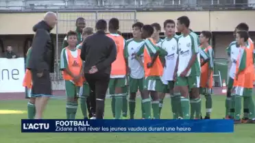 Zidane a fait rêver les jeunes vaudois pendant une heure