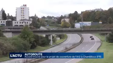 Accord trouvé pour la couverture de l'A12 à Fribourg